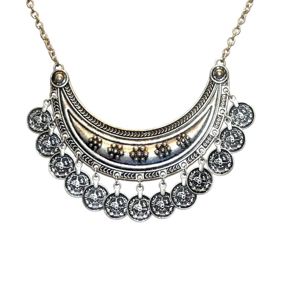 Free People Jewelry - Free People Elegant Silver Statement Necklace